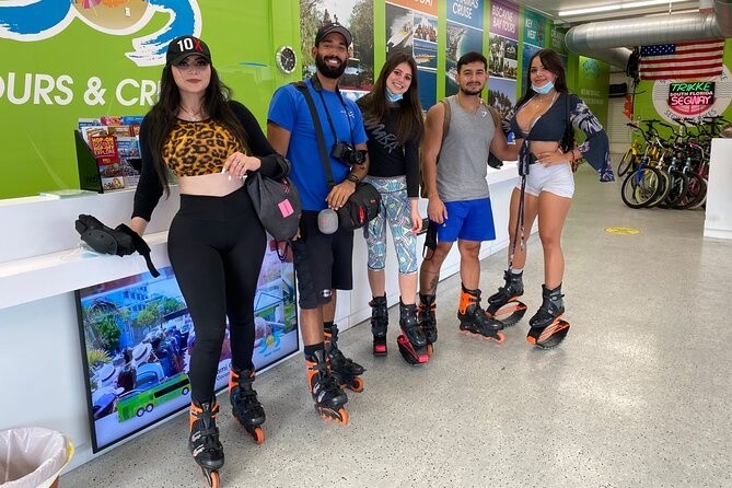 Rollerblade and skate rental on the Miami Beach oceanfront path